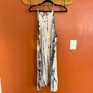 Indigo Dyed Midi Dress